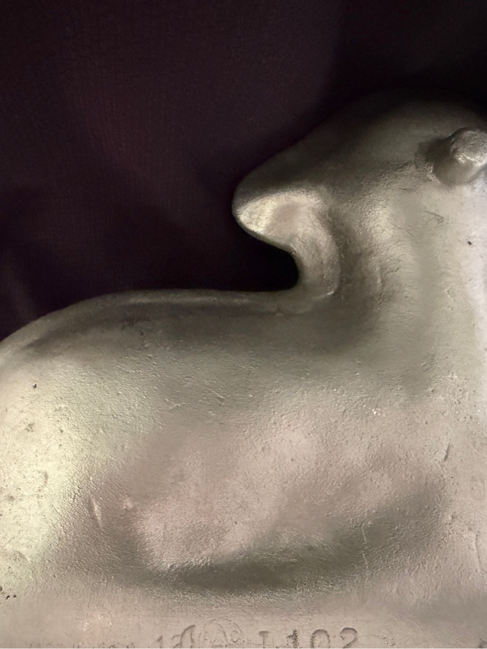 VINTAGE ANTIQUE Cast Aluminum lamb Easter Mold Chocolate Candy Collectable - Picture 6 of 9